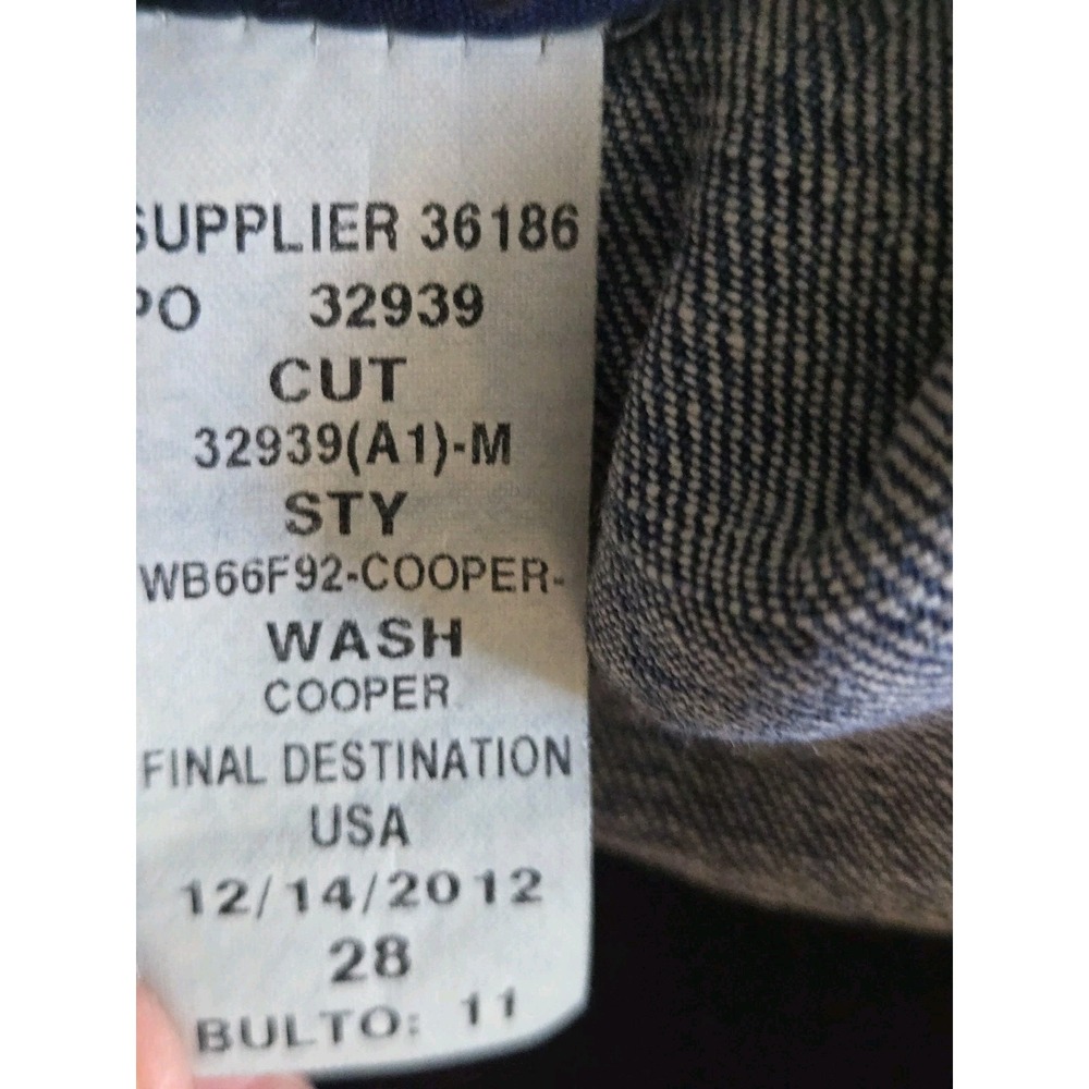 Ralph Lauren Sport Mens Blue Denim Jeans 28×31 Straight Fit "Cooper"‎ 2012 - Picture 10 of 10